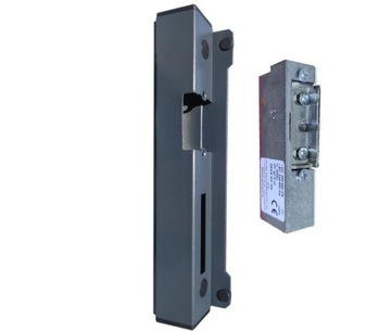 ELEKTROZACZEP 12V KASETA 40X40 DO FURTKI ANTRACYT