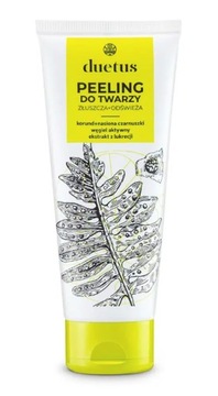 DUETUS złuszczający PEELING odświeżający do Twarzy z węglem aktywnym 75ml