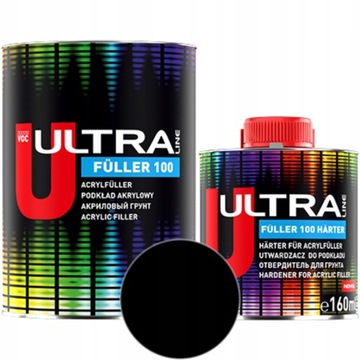 NOVOL ULTRA FULLER 100 Podkład Akrylowy Czarny 0,8