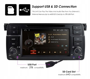 РАДИОНАВИГАЦИЯ BMW 3 E46 ANDROID 10 BT WiFi GPS