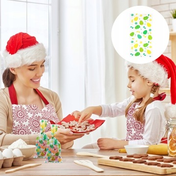 100шт Пасхальные целлофановые пакеты Целлофановый пакет