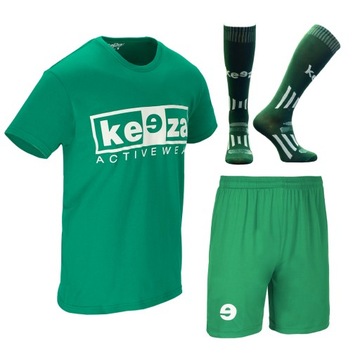 Komplet treningowy KEEZA koszulka, spodenki, getry