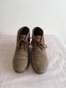 Buty botki koturny skórzane CLARKS r. 39 wkł 25 cm