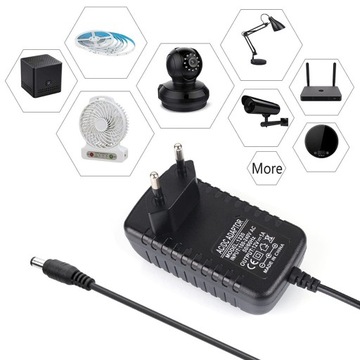 Zasilacz wtyczkowy 12V 1A DC LED 2,1/5,5 12W