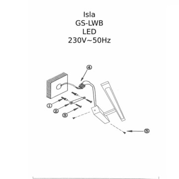 Настенный светильник Prestige Isla XXL CCT 1xLED хром IP44 GS-LWB-32W CH CCT