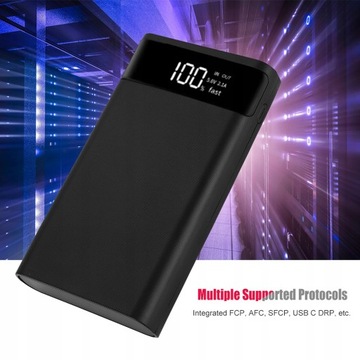 18650 POWER BANK TYPUC Z OBUDOWĄ DO ŁADOWANIA