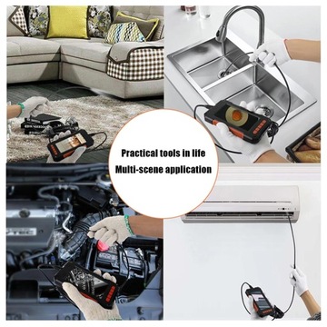 8-миллиметровая промышленная эндоскопическая камера 4,3-дюймовый ЖК-дисплей 1080P HD для осмотра эндоскопа