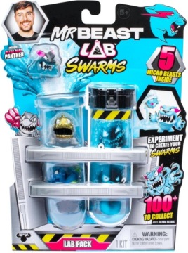 ZESTAW 5 FIGUREK NIESPODZIANEK MR BEAST LAB SWARMS ALPHA SERIES LAB PACK