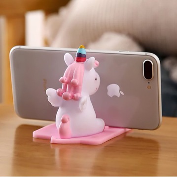ПОДСТАВКА ДЕРЖАТЕЛЬ ДЛЯ ТЕЛЕФОНА ДЕТСКИЙ СИЛИКОНОВЫЙ ЕДИНОРОГ