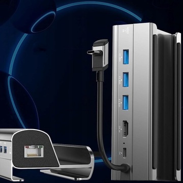 HUB STACJA USB-C do ASUS STEAM DECK ROG LEGION SWITCH HDMI 4K 60Hz USB PD