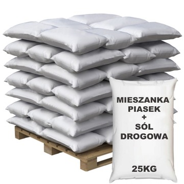 Mieszanka Soli Drogowej z Piaskiem 500 KG Worki