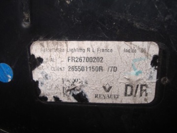 RENAULT MEGANE 4 IV COMBI ZADNÍ SVĚTLO PRAVÁ