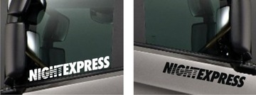Naklejka NIGHT EXPRESS BANDIT tira szybę ciężarówkę *WZORY *KOLORY *65cm