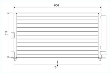 CHLADIČ KLIMA LANCIA Y 03-11 1.4 B