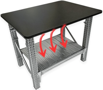 Верстак металлический для упаковки 120х90х90 см STRONG SOLID