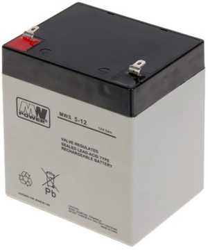AKUMULATOR AGM 12V 5Ah BEZOBSŁUGOWY CENTRALA UPS