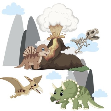 naklejki naklejka na ścianę dla dzieci dino 240