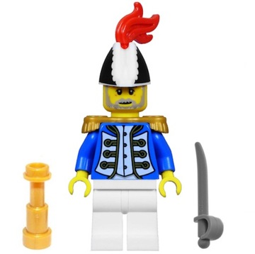 Lego Pirates - Imperial Armada Generał (Gubernator) + luneta + szabla 10320