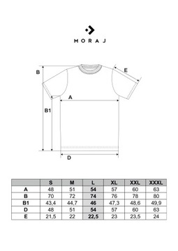 T-Shirt Koszulka Męska Bawełniana z Kieszonką Krótki Rękaw Czarna MORAJ XL