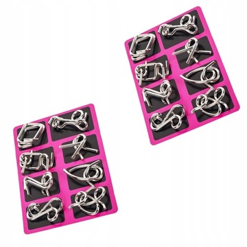 2 zestawy Metalowe puzzle dla dorosłych 3d puzzle