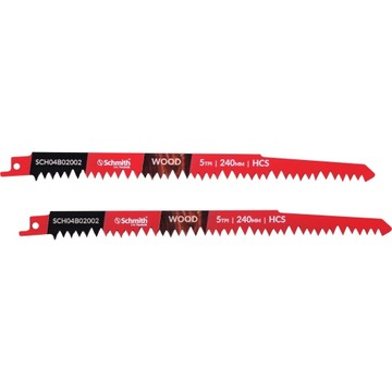 Brzeszczoty do piły szablastej HCS 50CRV 240mm I 2 szt