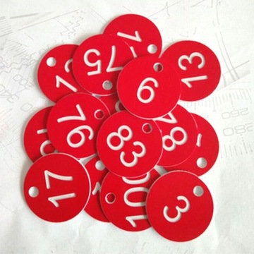 100 шт. портативная пронумерованная бирка для