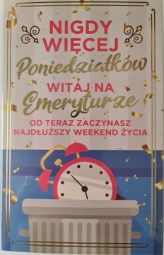 kartka Z OKAZJI PRZEJŚCIA NA EMERYTURę EMERYTURA