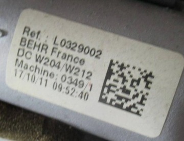 MERCEDES TŘÍDA E W212 1.8 CGI CHLADIČ RADIÁTORU L0329002