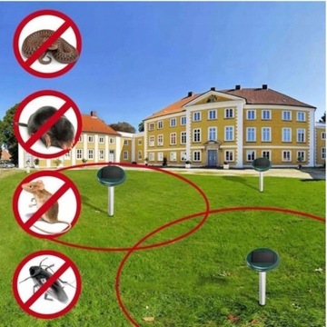 2 x СОЛНЕЧНЫЙ УЛЬТРАЗВУКОВОЙ НАБОР ОТ КРОТОВ ДЛЯ ВСЕГО САДА