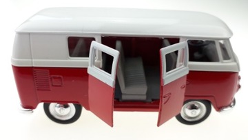 WELLY 1963 VW VOLKSWAGEN T1 АВТОБУС БЕЛЫЙ И СИНИЙ 1:34 НОВЫЙ МЕТАЛЛИЧЕСКИЙ ОГУРЕЦ