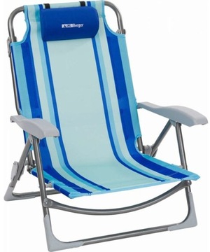KRZESŁO SKŁADANE KEMPINGOWE BERGER BEACHLINE 120kg