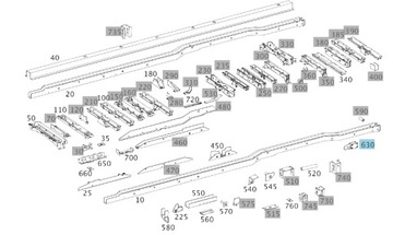 Element mocowania ramy Mercedes-Benz Sprinter W906