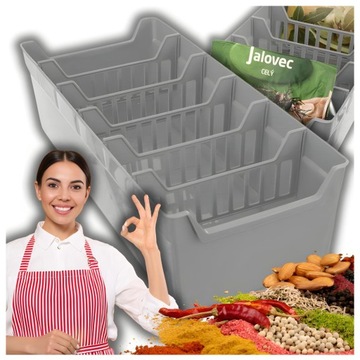 POJEMNIK NA PRZYPRAWY ORGANIZER PRZYPRAWNIK DO SZUFLADY KUCHENNY 30x13cm
