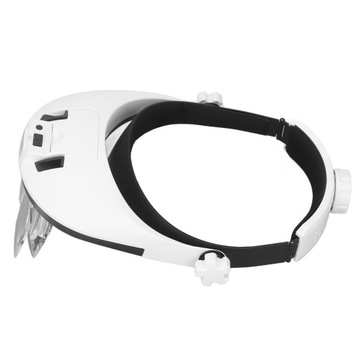 Lupa na głowę Ładowalne okulary powiększające LED z 5 szt. Okularów do