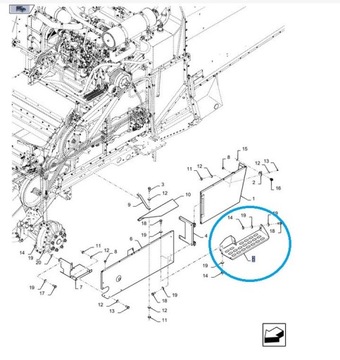 Płyta New Holland TC 87607787 CNH