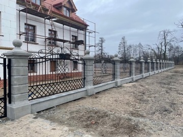 ЗАБОРЫ УСАДЬБЫ, ПРОЛЕТЫ, БЕТОННЫЕ СТОЯНИЯ