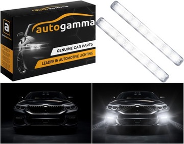 Światła do jazdy dziennej LED DRL mocne 6000K 2 szt. 600k komplet