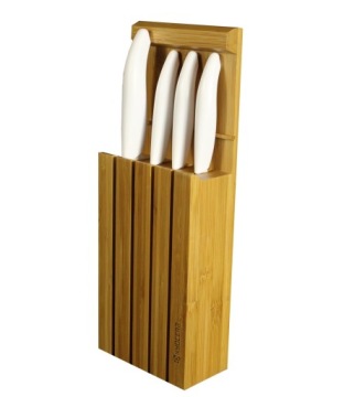 КЁ - Блок и набор из 4 ножей с яркими ручками