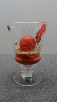 Рождественский подсвечник в виде большого стеклянного кубка MAISON STRAUSS