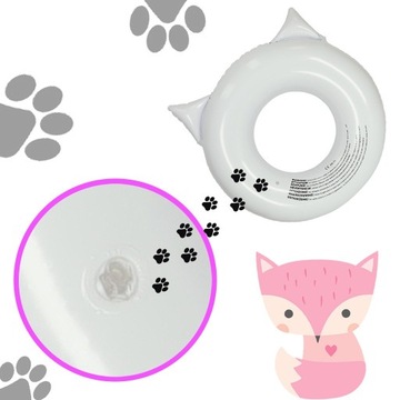 Круг для плавания, детский круг, 80 см, лиса