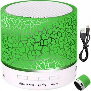 GŁOŚNIK BEZPRZEWODOWY PRZENOŚNY BLUETOOTH FM LED