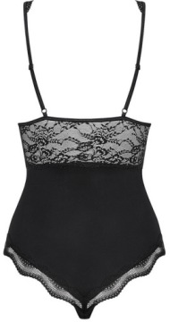 КРУЖЕВНОЕ БОДИ OBSESSIVE LUVAE, ЧЕРНОЕ, S/M