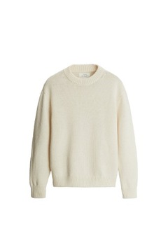 ZARA ORIGINS SWETER WEŁNA LUX ECRU S WIOSNA