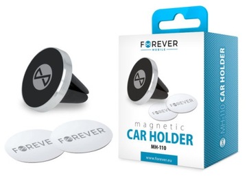 Автомобильный держатель Forever MH-110 с магнитной решеткой, черный