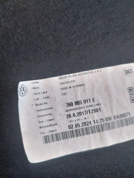 OE VW 760805911E PODBĚH LEVÉ PŘEDNÍ TOUAREG 76