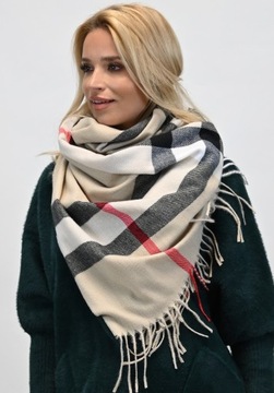 Модный женский шарф в английскую клетку