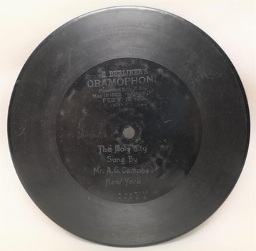 The Holy City 936YY Berliner's Gramophone 1895 rok