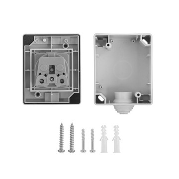 РОЗЕТКА НАКЛАДНАЯ НАРУЖНАЯ 230 В IP55 ГЕРМЕТИЧНАЯ