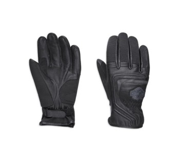 RĘKAWICE MOTOCYKLOWE HARLEY DAVIDSON SKÓRZANE BAR & SHIELD XXL