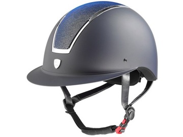 Kask jeździecki Tattini z szerokim daszkiem L58-60